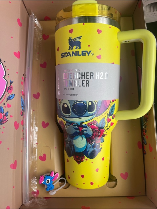 Stanley Other - 🆕 STANLEY 40 oz. Lilo & Stitch Tumbler yellow rare nwt box flowstate gift box